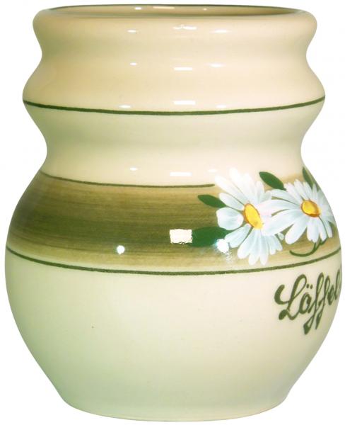 Löffeltopf Dekor Margueritenblume