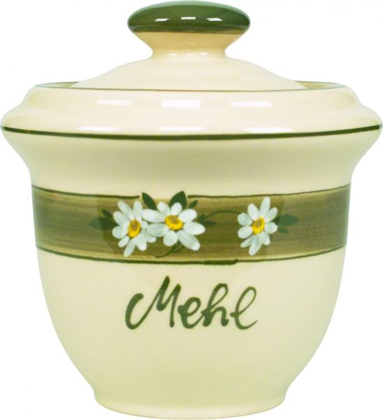Mehltopf Dekor Margueritenblume