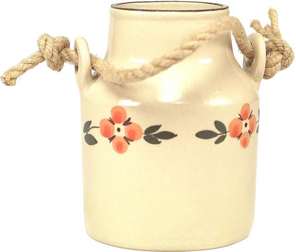 Milchkanne H 13 cm Wilde Rose