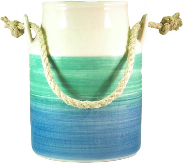 Milchkanne H 18 cm Aqua