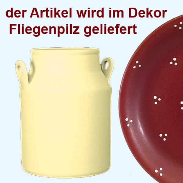 Milchkanne H 13 cm Fliegenpilz