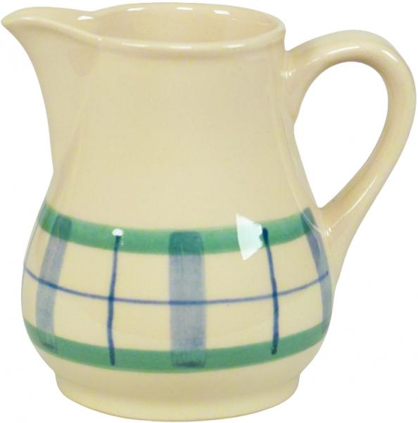 Milchtopf 0,3 karo grün-blau