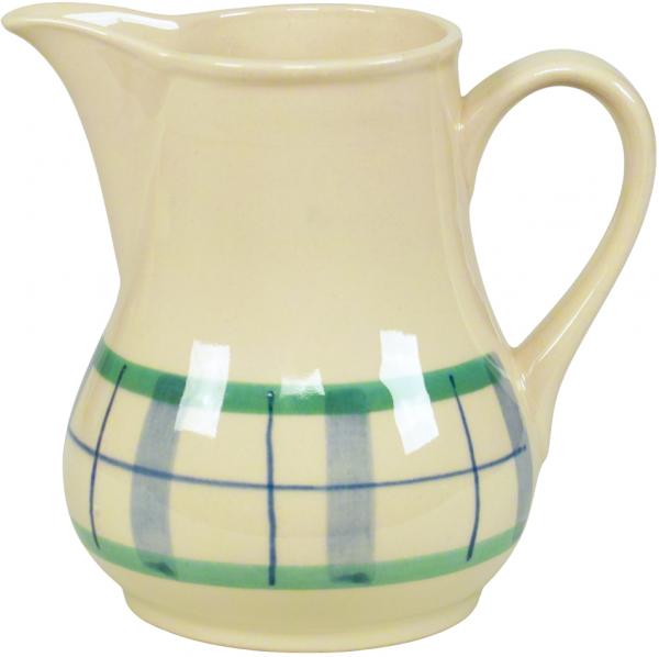 Milchtopf 0,5 karo grün-blau