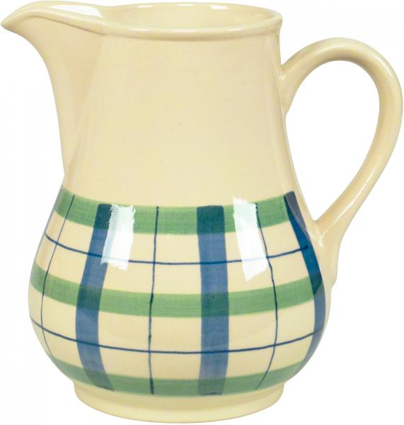 Milchtopf 1,0 karo grün-blau