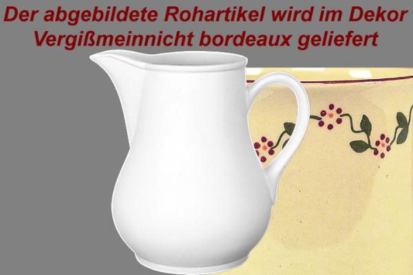 Milchtopf 1,0 Vergissmeinnicht bordeaux