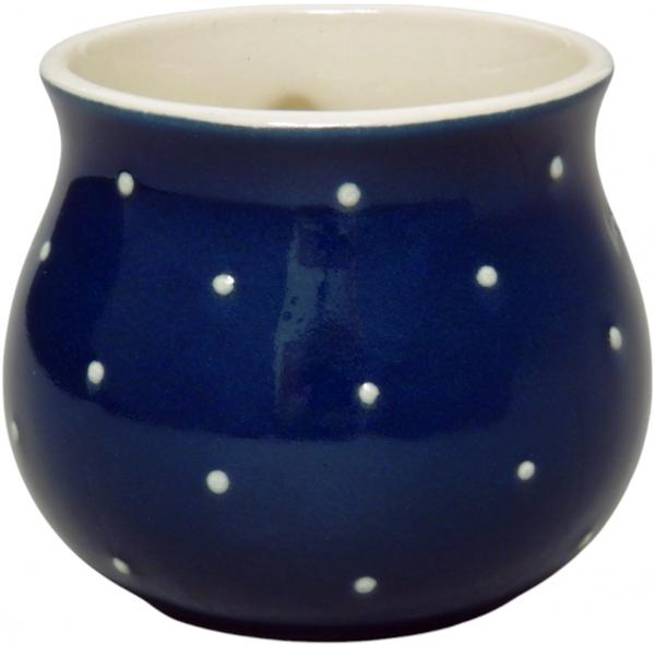 Mollytasse klein 0,25 mit Schrift (1 Zeile) blau 1 Punkt