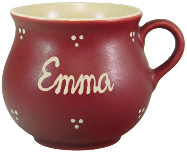 Mollytasse klein 0,25 mit Schrift (1 Zeile)