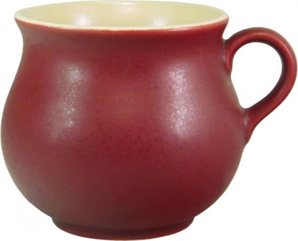Mollytasse matt bordeaux
