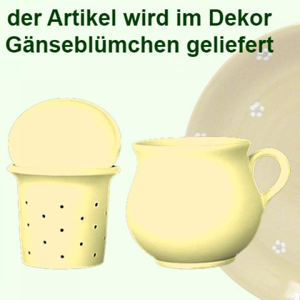 Molly Cup with sieve and lid Gänseblümchen
