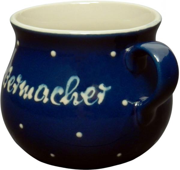 Mollytasse big with font Blue 1 point
