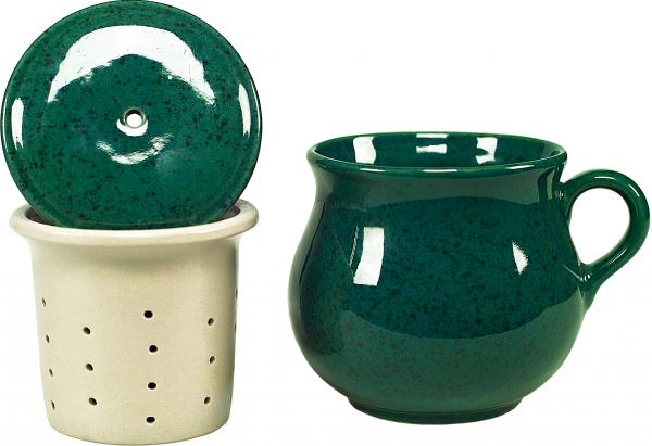 Mollytassen mit Sieb und Deckel