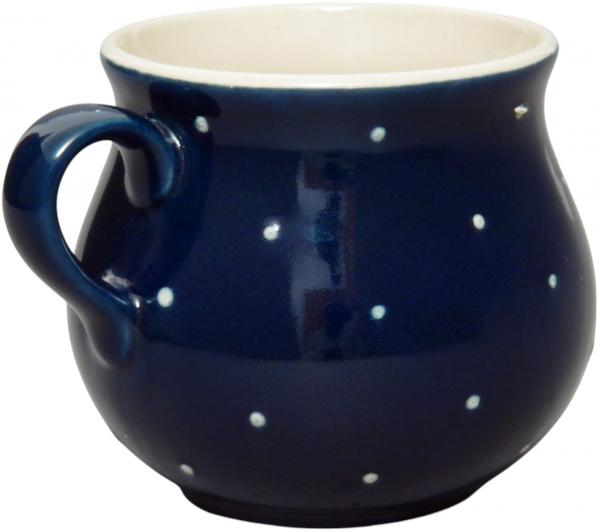 Mollytasse groß 0,4 blau 1 Punkt