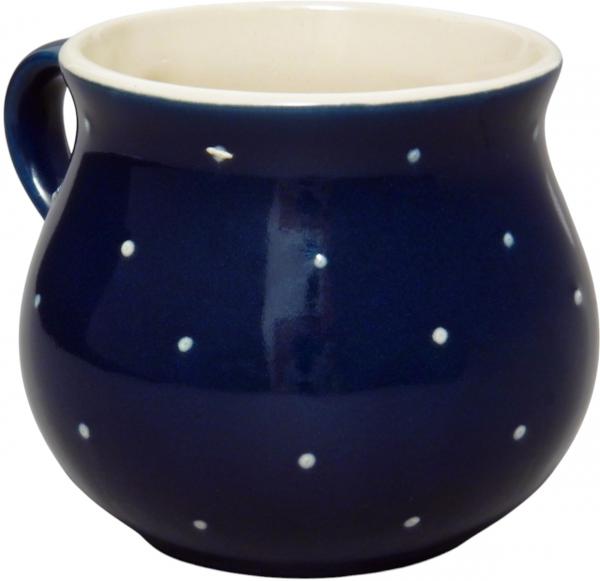 Mollytasse groß 0,4 blau 1 Punkt