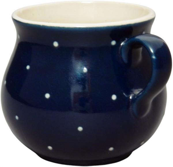 Mollytasse groß 0,4 blau 1 Punkt