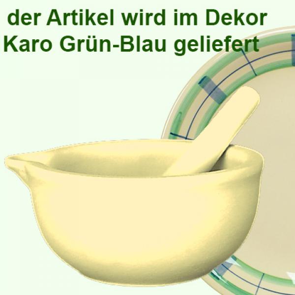 Mörser karo grün-blau