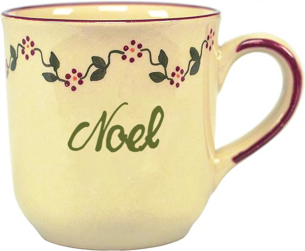 Namensbecher mit Schrift (1 Zeile) Vergissmeinnicht bordeaux