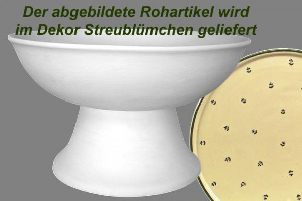 Obstschale mit Fuß Streublume