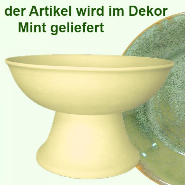 Fruit bowl with foot Mint