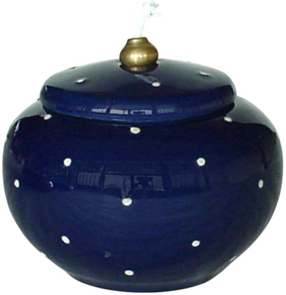 Öllampe blau 3 Punkt