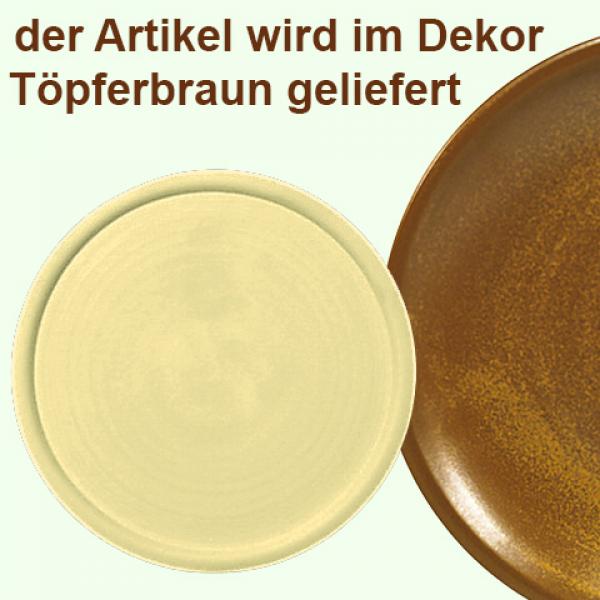 Platte 20 rund braun