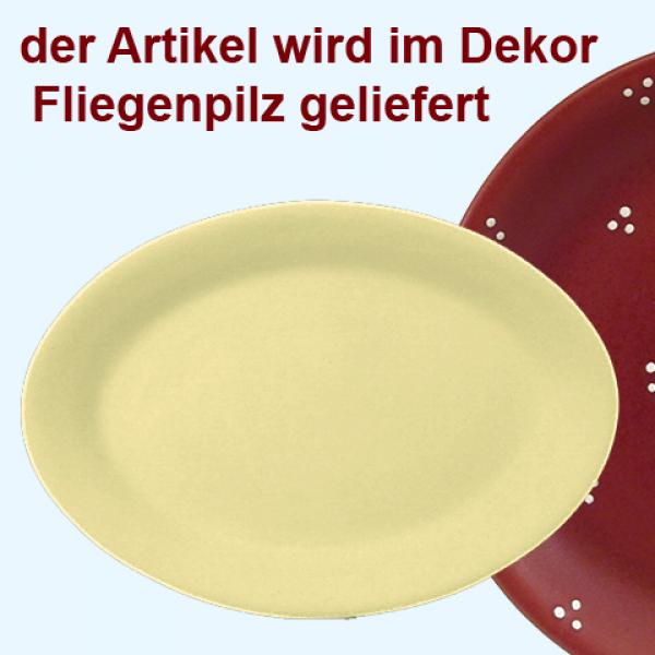 Platte 29 oval Fliegenpilz