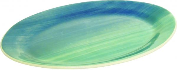 Platte 29 oval Aqua