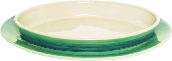 Platte 29 oval Aqua
