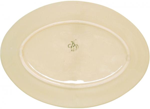 Platte 29 oval Mohn