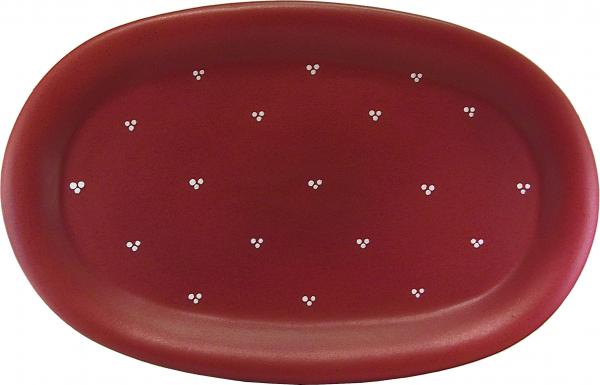 Platte 37 cm oval Fliegenpilz