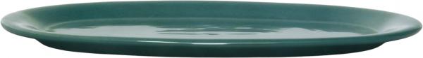 Platte 37 oval grün Sprenkel
