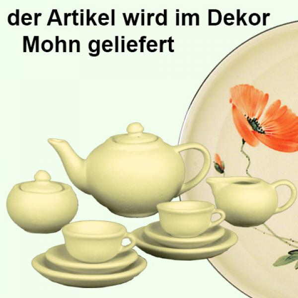 Puppenservice Mohn