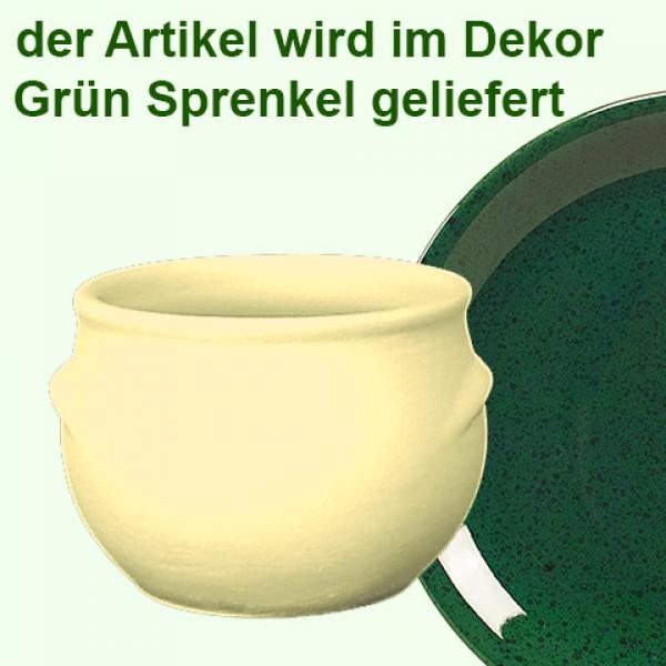 Schmalztopf 250 ml grün Sprenkel