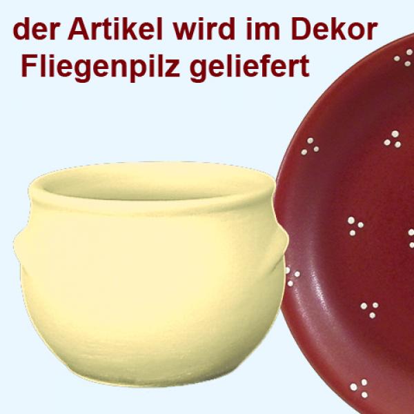 Schmalztopf 250 ml Fliegenpilz