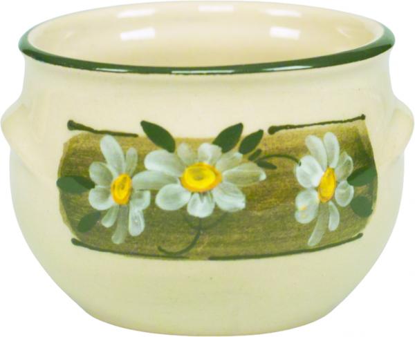 Schmalztopf 50 ml Dekor Margueritenblume