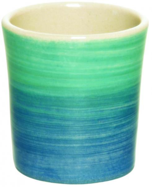 Schnaps-Eierbecher mit Schrift (1 Zeile) Aqua