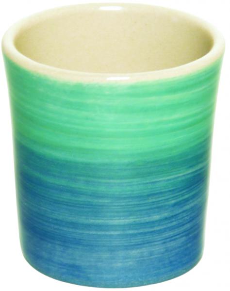 Schnaps-Eierbecher mit Schrift (1 Zeile) Aqua