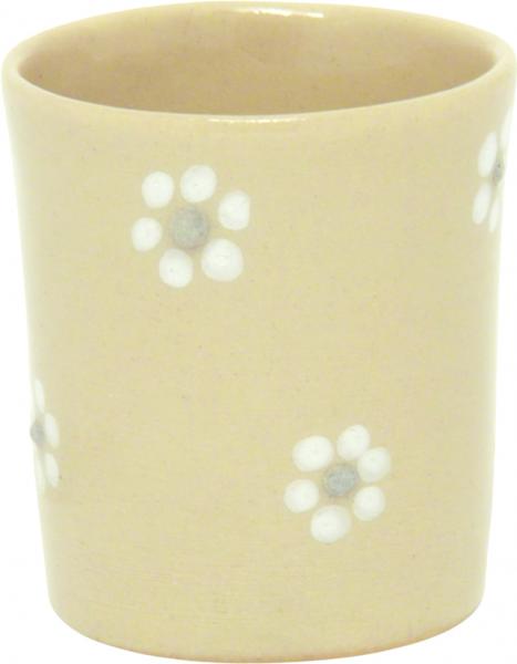 Schnaps-/Eierbecher mit Schrift (1 Zeile) Gänseblümchen