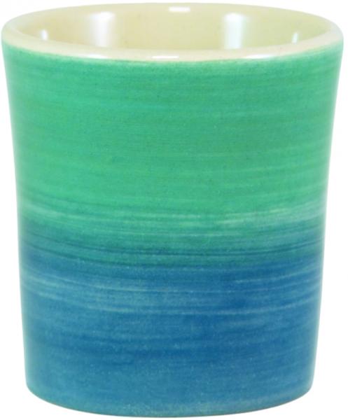 Schnaps-Eierbecher mit Schrift (1 Zeile) Aqua
