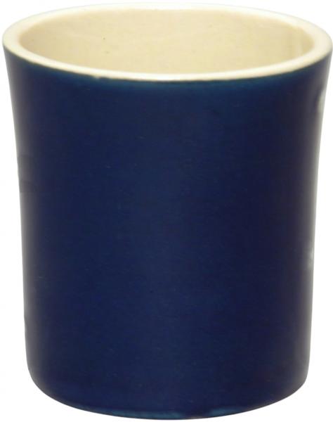 Schnaps-/Eierbecher mit Schrift (1 Zeile) glänz.blau