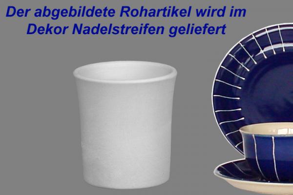 Schnaps-/Eierbecher mit Schrift (1 Zeile) bl.Nadelstr.