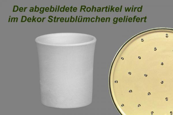 Schnaps-/Eierbecher mit Schrift (1 Zeile) Streublume