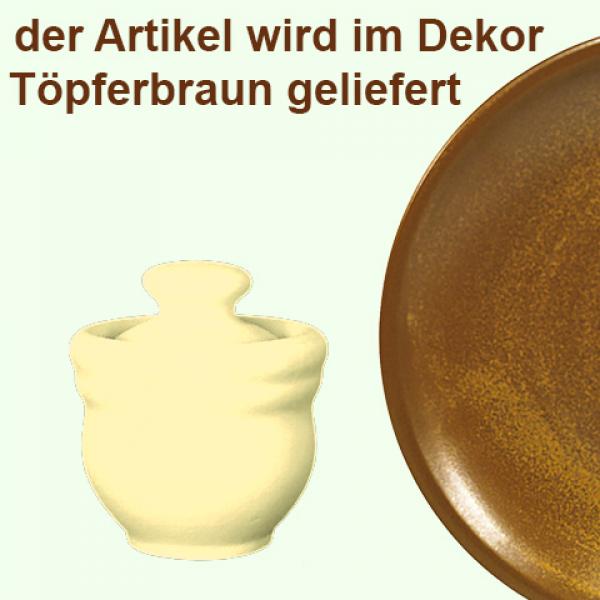 Senftopf braun