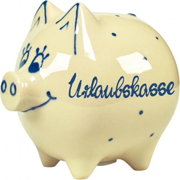 Sparschweine mittel mit Schrift 1 Zeile