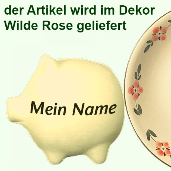Sparschwein mittel Wilde Rose