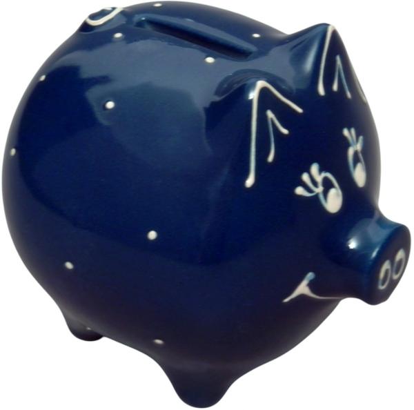 Sparschweine mittel mit Schrift 1 Zeile