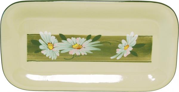 Stollenplatte 33 Dekor Margueritenblume