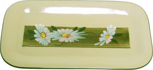 Stollenplatte 33 Dekor Margueritenblume