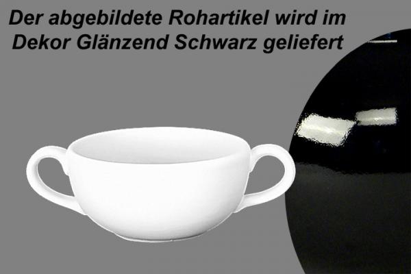 Suppentasse obere glänzend schwarz