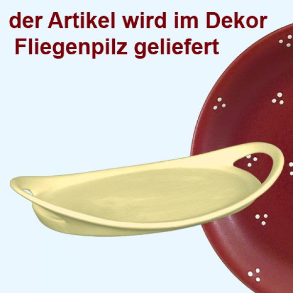 Tablett 25 oval Fliegenpilz