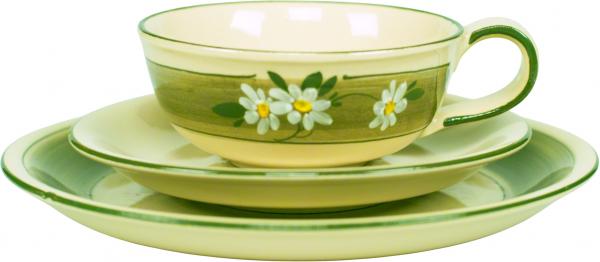 Teeservice 21-teilig Dekor Margueritenblume